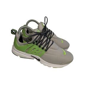 Nike Kids Shoe, Grey & Green Nike Presto Breathable Mesh Sneakers Sz 6Y/Wmns 7.5